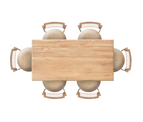 white table